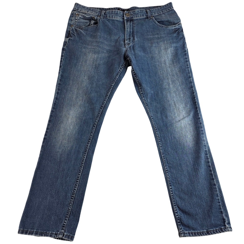 INC Slim‎ Straight Jeans Mens 40x30 Blue Excellent Stretch Denim Medium Wash